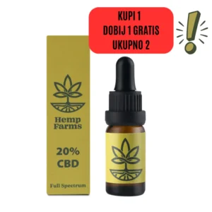 CBD ulje Hemp Farms 20%, 10 ml, Full Spectrum