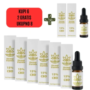CBD Ulje Full Spectrum – Super Combo 6 x 15% (9000mg)