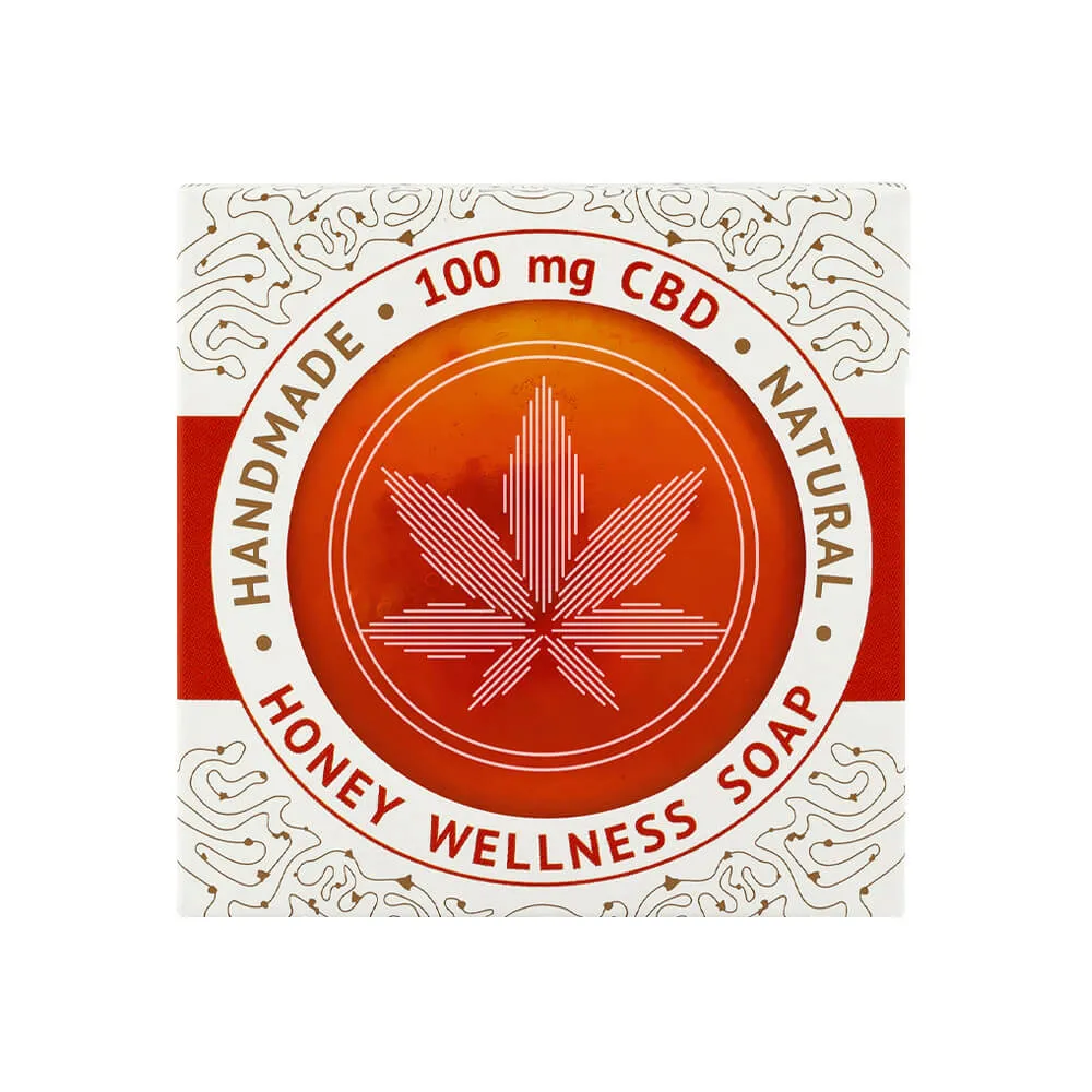 Cannaline medeni sapun za dobrobit s 100mg CBD-a