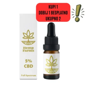 CBD ulje Hemp Farms 5%, 10 ml, Full Spectrum