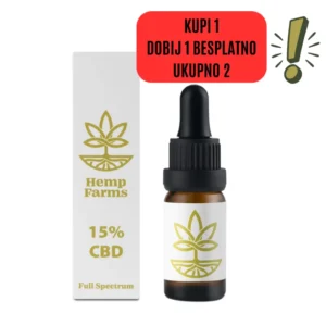 CBD ulje Hemp Farms 15%, 10 ml, Full Spectrum