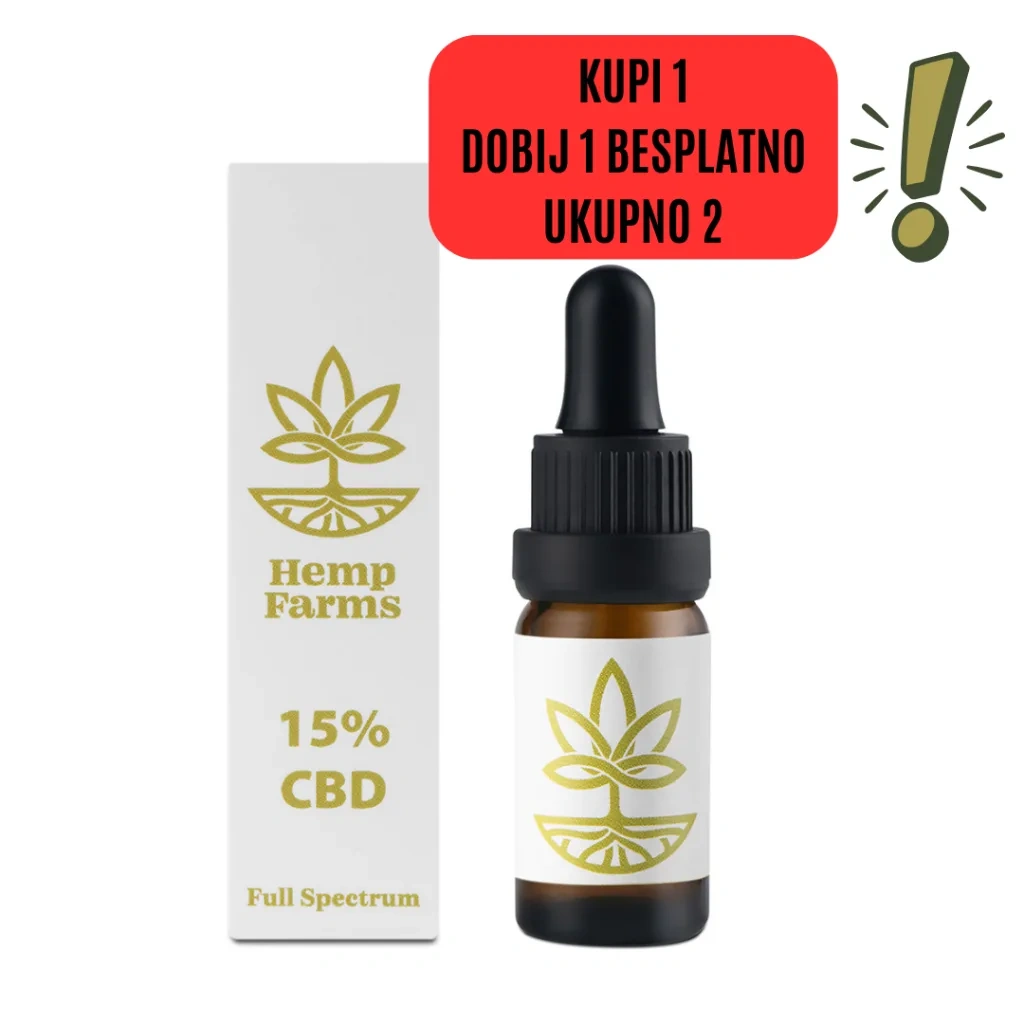 CBD ulje Hemp Farms 15%, 10 ml, Full Spectrum